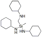 N,N'-dicyclohexyl[(cyclohexylamino)methyl]methylsilanediamine 结构式