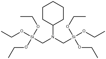 N,N-bis[(triethoxysilyl)methyl]cyclohexylamine 结构式