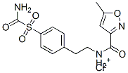 [4-(carbamoylsulphonyl)phenethyl][(5-methylisoxazol-3-yl)carbonyl]ammonium chloride  结构式