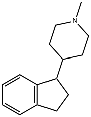 Piperidine, 4-(1-indanyl)-1-methyl- (8CI) 结构式