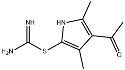 Pseudourea, 2-(4-acetyl-3,5-dimethylpyrrol-2-yl)-2-thio- (8CI) 结构式