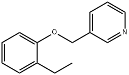 Pyridine, 3-[(o-ethylphenoxy)methyl]- (8CI) 结构式