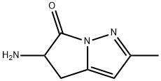 6H-Pyrrolo[1,2-b]pyrazol-6-one,  5-amino-4,5-dihydro-2-methyl- 结构式