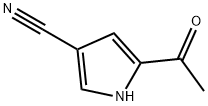 1H-Pyrrole-3-carbonitrile, 5-acetyl- (9CI) 结构式