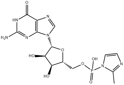 guanosine 5'-phospho-2-methylimidazolide 结构式