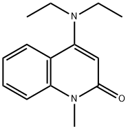 Carbostyril, 4-(diethylamino)-1-methyl- (8CI) 结构式