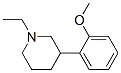 Piperidine, 1-ethyl-3-(o-methoxyphenyl)- (8CI) 结构式