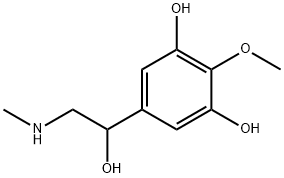 Benzyl alcohol, 3,5-dihydroxy-4-methoxy-alpha-[(methylamino)methyl]- (8CI) 结构式