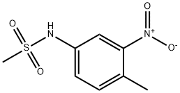 N-(4-甲基-3-硝基苯基)甲磺酰胺 结构式