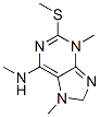 Adenine, N,3,7-trimethyl-2-(methylthio)- (8CI) 结构式