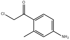 Ethanone, 1-(4-amino-2-methylphenyl)-2-chloro- (9CI) 结构式