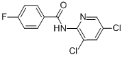 N-(3,5-DICHLORO-2-PYRIDINYL)-4-FLUORO-BENZAMIDE 结构式