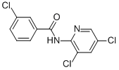 BENZAMIDE, 3-CHLORO-N-(3,5-DICHLORO-2-PYRIDINYL)- 结构式