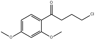4-氯-1-(2,4-二甲氧基苯基)丁-1-酮 结构式