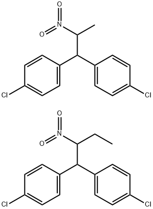 1,1'-(2-硝基丁烯)双(4-氯苯) 结构式