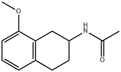 N-(1,2,3,4-四氢-8-甲氧基-2-萘基)乙酰胺 结构式