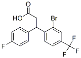 3-(2-溴-4-(三氟甲基)苯基)-3-(4-氟苯基)丙酸 结构式