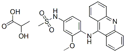 N-[4-(acridin-9-ylamino)-3-methoxy-phenyl]methanesulfonamide: 2-hydrox ypropanoic acid 结构式