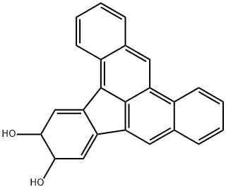 12,13-dihydro-12,13-dihydroxydibenzo(a,e)fluoranthene 结构式