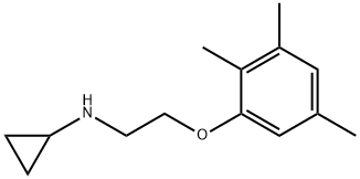 Cyclopropylamine, N-[2-(2,3,5-trimethylphenoxy)ethyl]- (8CI) 结构式