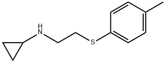 CYCLOPROPYLAMINE, N-[2-(P-TOLYLTHIO)ETHYL]- (8CI) 结构式