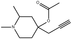 4-Piperidinol,1,2-dimethyl-4-(2-propynyl)-,acetate(ester)(8CI) 结构式