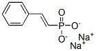 disodium (2-phenylvinyl)phosphonate 结构式