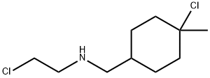 Cyclohexanemethylamine, 4-chloro-N-(2-chloroethyl)-4-methyl- (8CI) 结构式