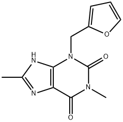 呋喃茶碱 结构式