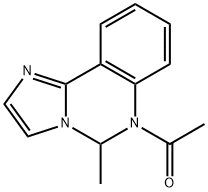 Imidazo[1,2-c]quinazoline, 6-acetyl-5,6-dihydro-5-methyl- (8CI) 结构式