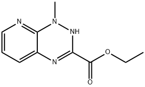 Pyrido[3,2-e]-as-triazine-3-carboxylic acid, 1,2-dihydro-1-methyl-, ethyl ester (8CI) 结构式