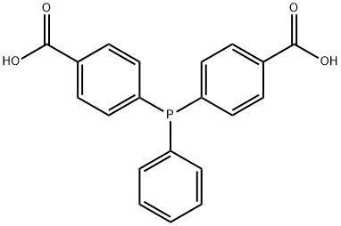双(4-羧基苯基)苯基氧化膦 结构式