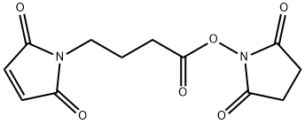 4-马来酰亚胺基丁酸-N-羟基琥珀酰亚胺酯 结构式
