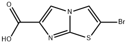 2-溴咪唑并[2,1-B]噻唑-6-羧酸 结构式