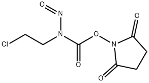 CARBAMIC ACID, (2-CHLOROETHYL)NITROSO-, 2,5-DIOXO-1-PYRROLIDINYL ESTER 结构式