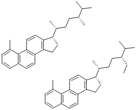 18,19-Dinorstigmasta-1,3,5,7,9,11,13-heptaene, 1,17-dimethyl-, (17alph a)- 结构式