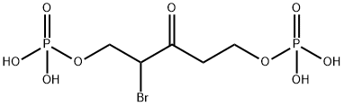 2-bromo-1,5-dihydroxy-3-pentanone 1,5-bisphosphate 结构式