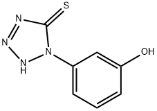 1,2-dihydro-1-(m-hydroxyphenyl)-5H-tetrazole-5-thione 结构式