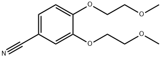 3,4-双(2-甲氧基乙氧基)苯腈 结构式