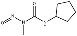 1-Cyclopentyl-3-methyl-3-nitrosourea 结构式