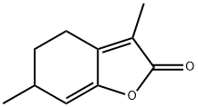 5,6-dihydro-3,6-dimethyl-4H-benzofuran-2-one 结构式