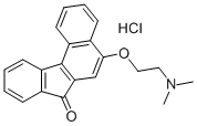 5-(2-(Dimethylamino)ethoxy)-7-oxo-7H-benzo(c)fluorene hydrochloride 结构式