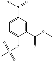 METHYL 2-METHYLSULFONYLOXY-5-NITROBENZOATE 结构式