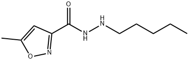 3-Isoxazolecarboxylicacid,5-methyl-,2-pentylhydrazide(9CI) 结构式