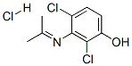 2,4-dichloro-3-[(1-methylethylidene)amino]phenol hydrochloride 结构式