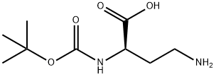 叔丁氧羰基-D-2,4-二氨基丁酸 结构式