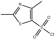 2,4-二甲基-1,3-噻唑-5-磺酰氯 结构式