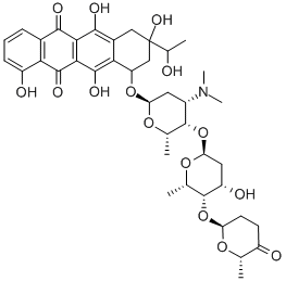 trisarubicinol 结构式
