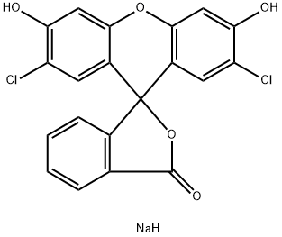2ˊ,7ˊ-二氯荧光素钠 结构式