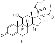 氟替卡松丙酸酯 结构式